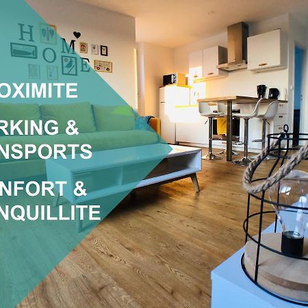 Charmant Appartement 1-4 Personnes, Proche Centre Avec Parking Nantes Luaran gambar