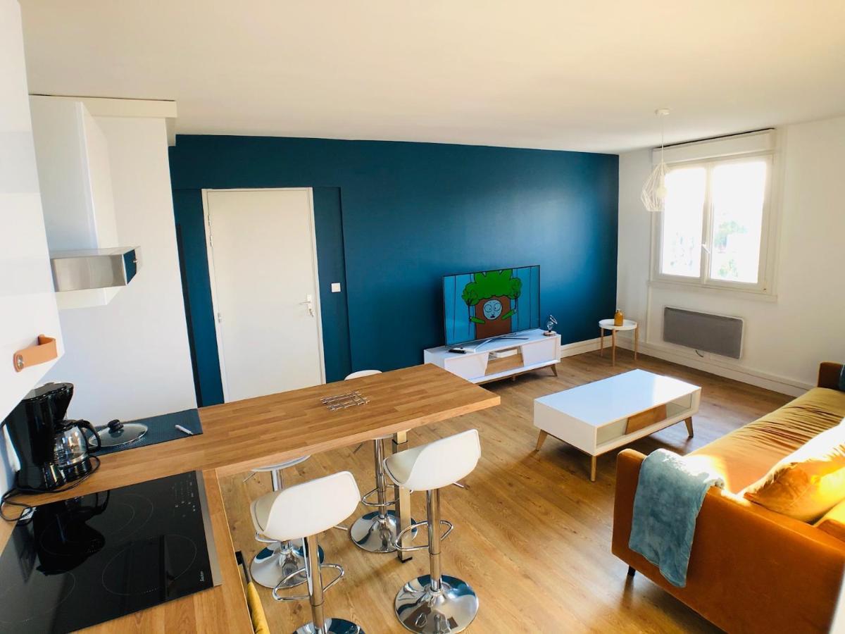 Charmant Appartement 1-4 Personnes, Proche Centre Avec Parking Nantes Luaran gambar