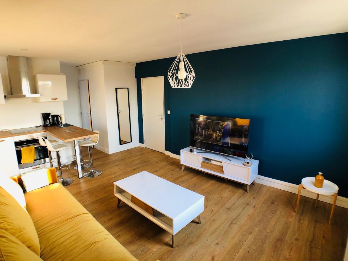 Charmant Appartement 1-4 Personnes, Proche Centre Avec Parking Nantes Luaran gambar